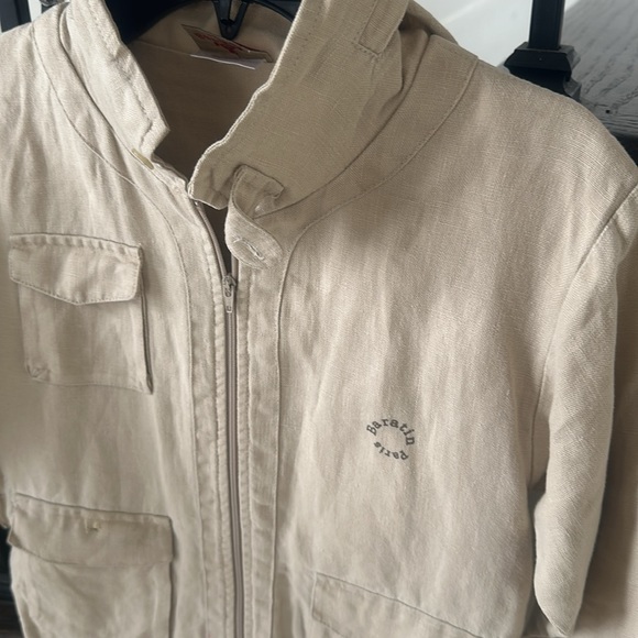 100% Linen “Baratin Paris” Zippered Lightweight Jacket - Picture 4 of 8